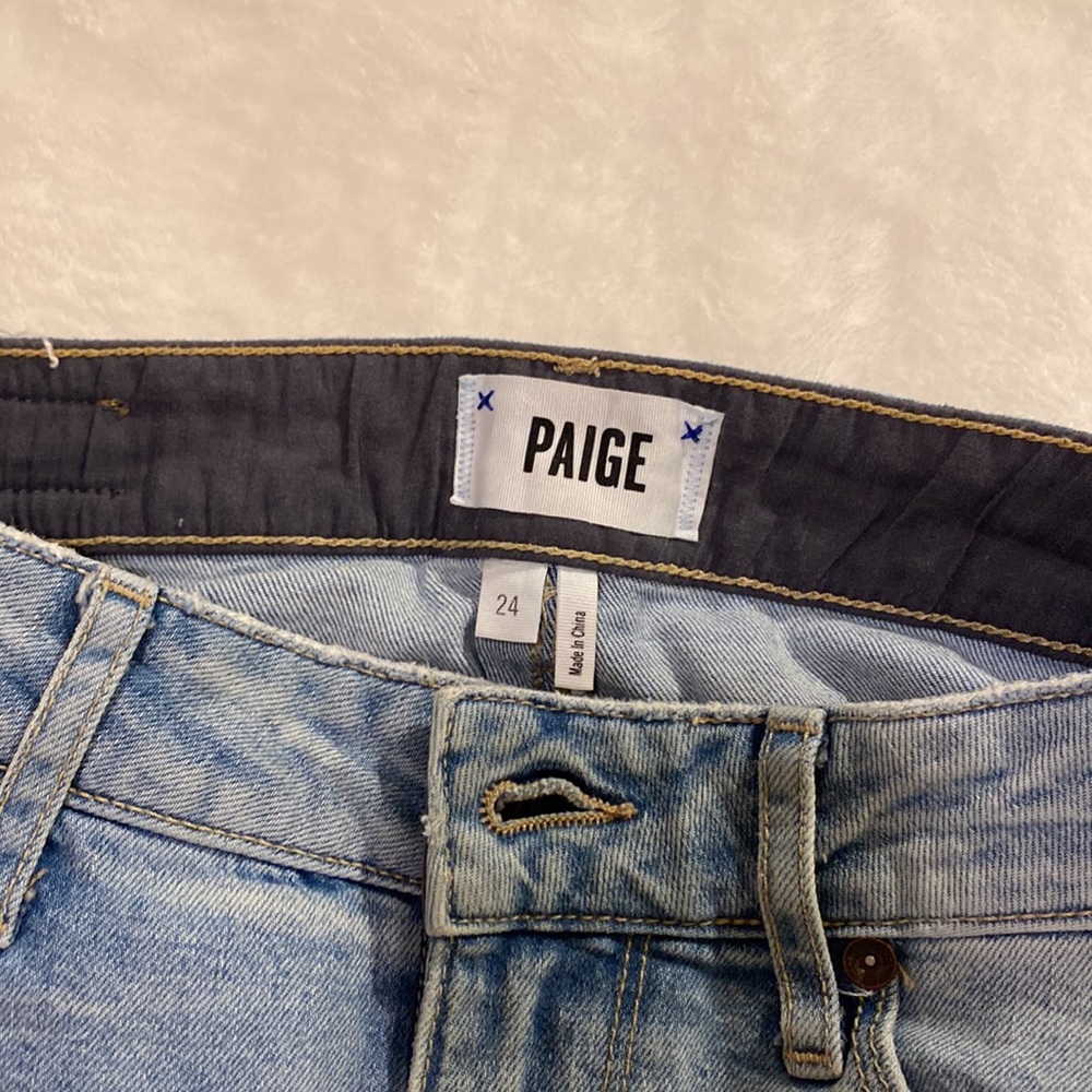 Paige mini denim skirt